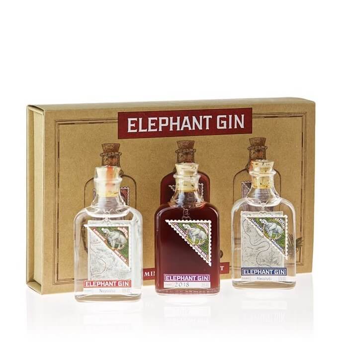 Elephant Gin Miniaturesæt med 3 - En gaveide til en ginfan!