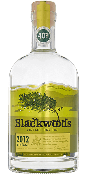 Blackwoods Dry Gin Vintage 2012
